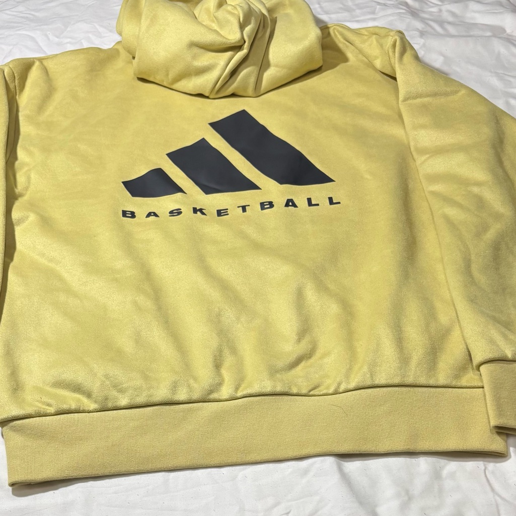 Adidas Basketball Halo Gold Hoodie Size S